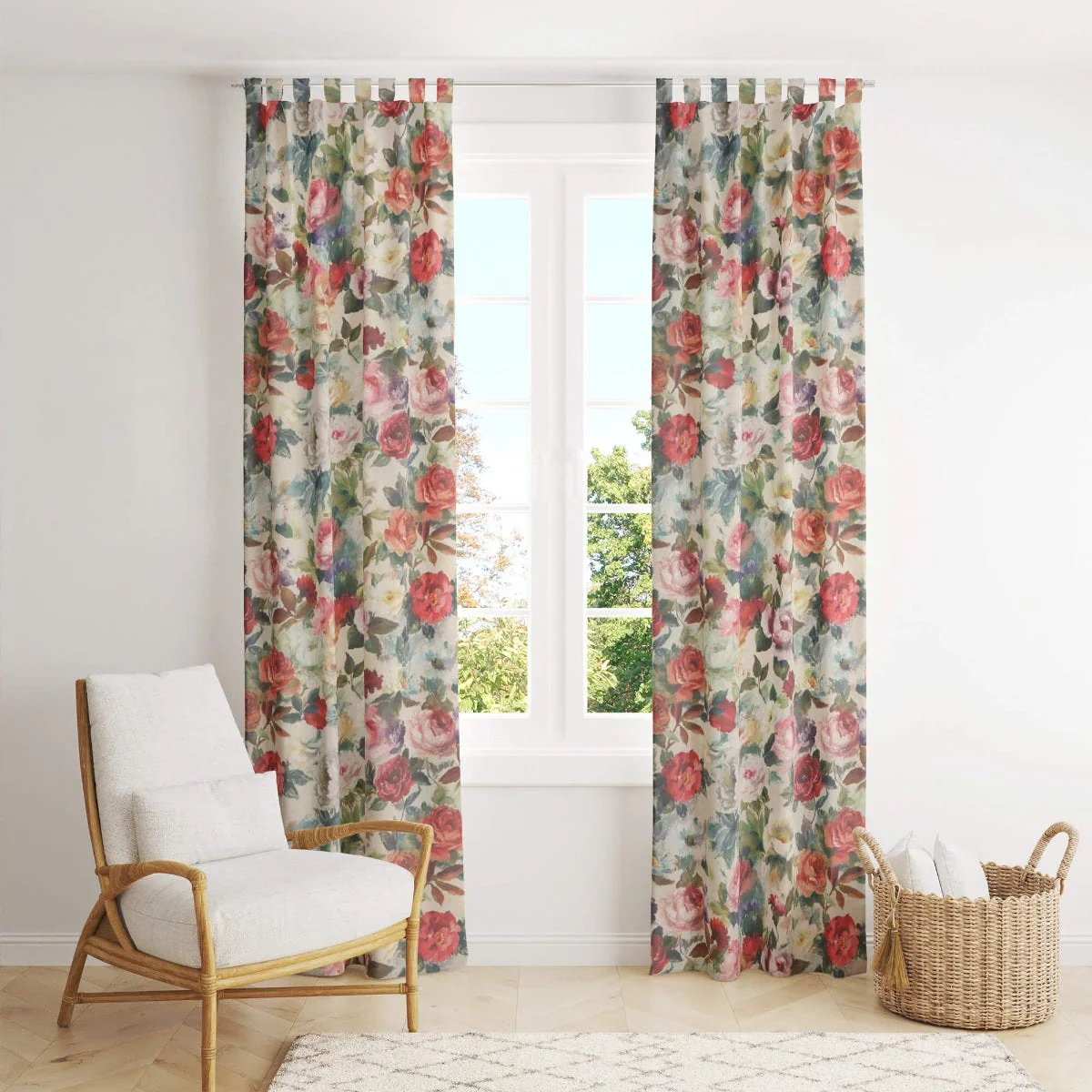 Rose Meadow Floral Double Width Fabric - Image 8