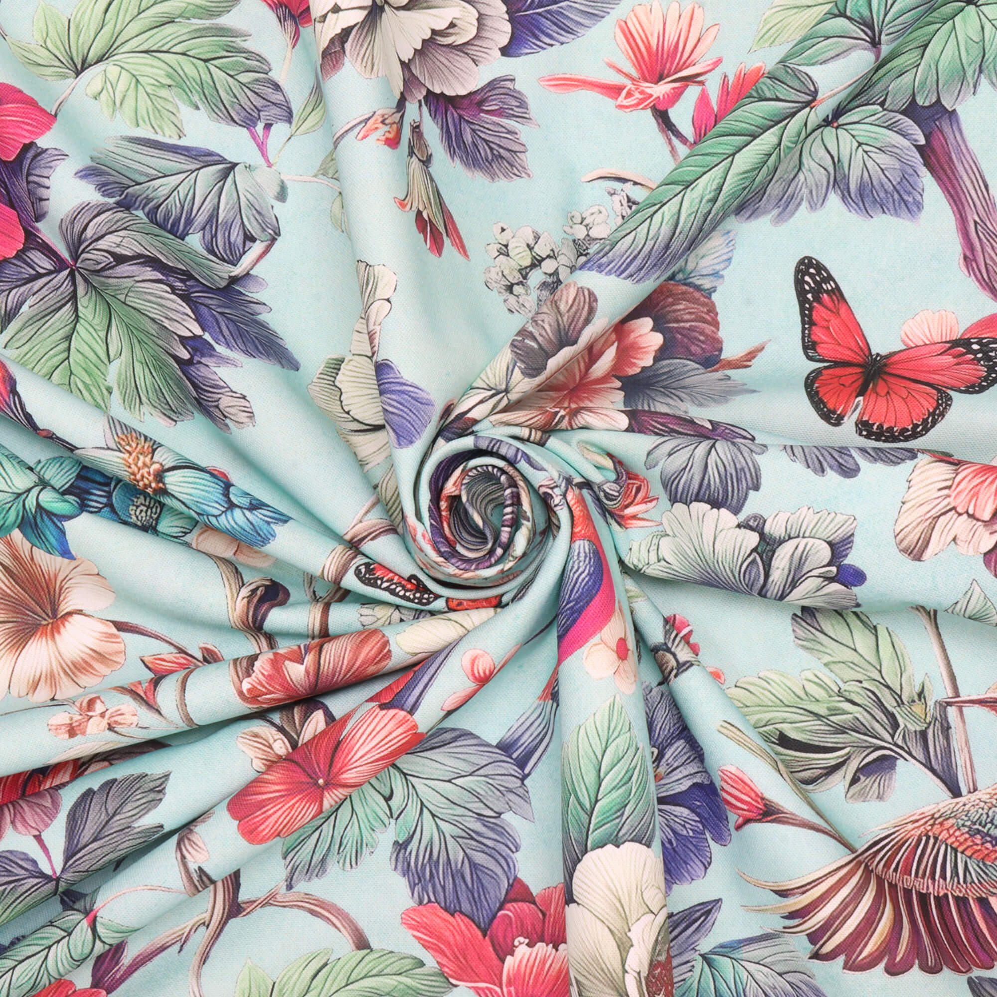Rosemoor Birds & Bloom Floral Double Width Fabric - Image 3