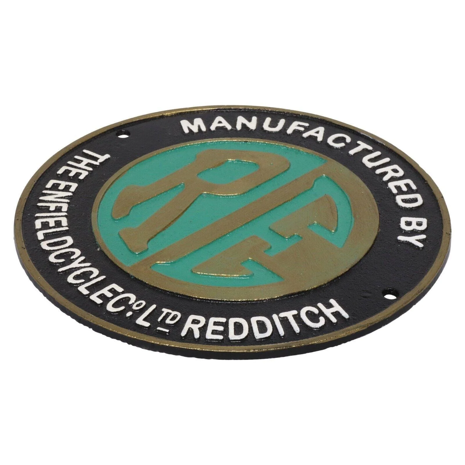 Royal Enfield Motorcycles Cast Iron Wall Sign - Image 2
