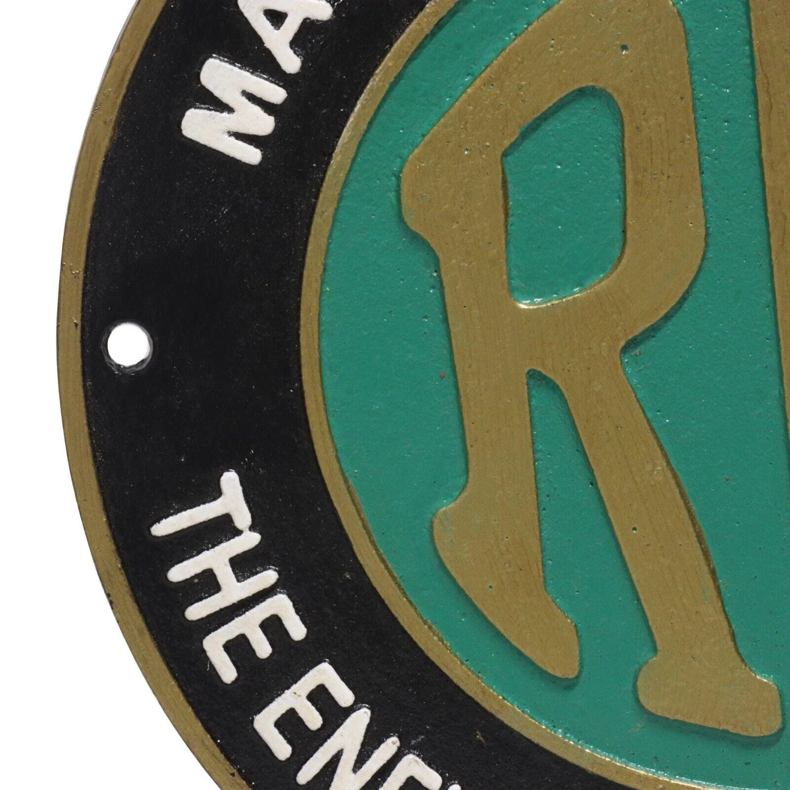 Royal Enfield Motorcycles Cast Iron Wall Sign - Image 3