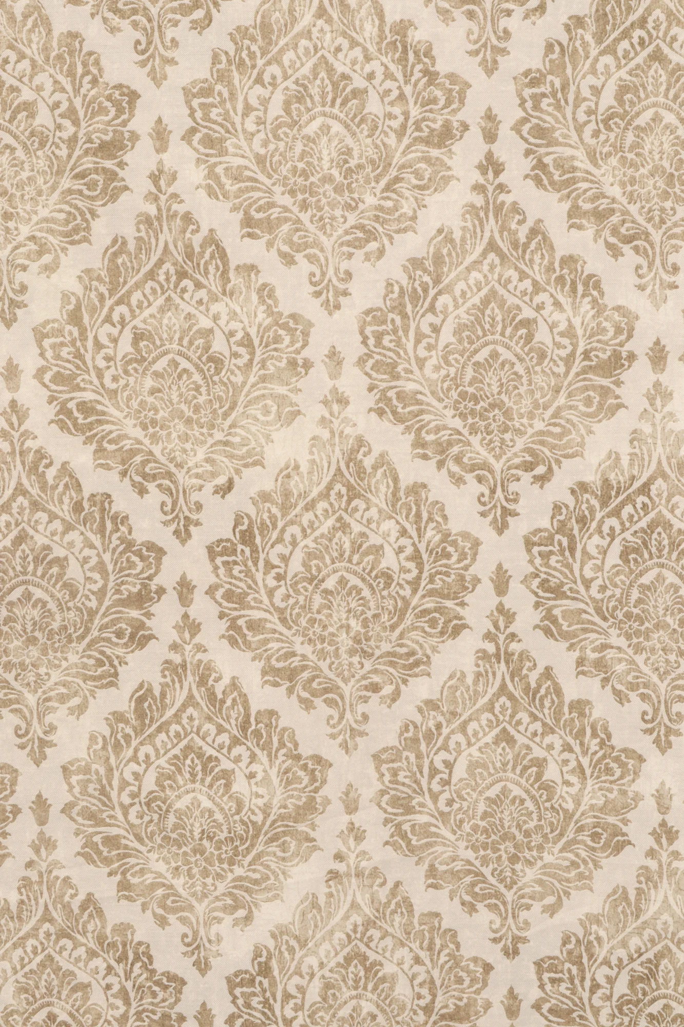 Serene Damask Gold Fabric