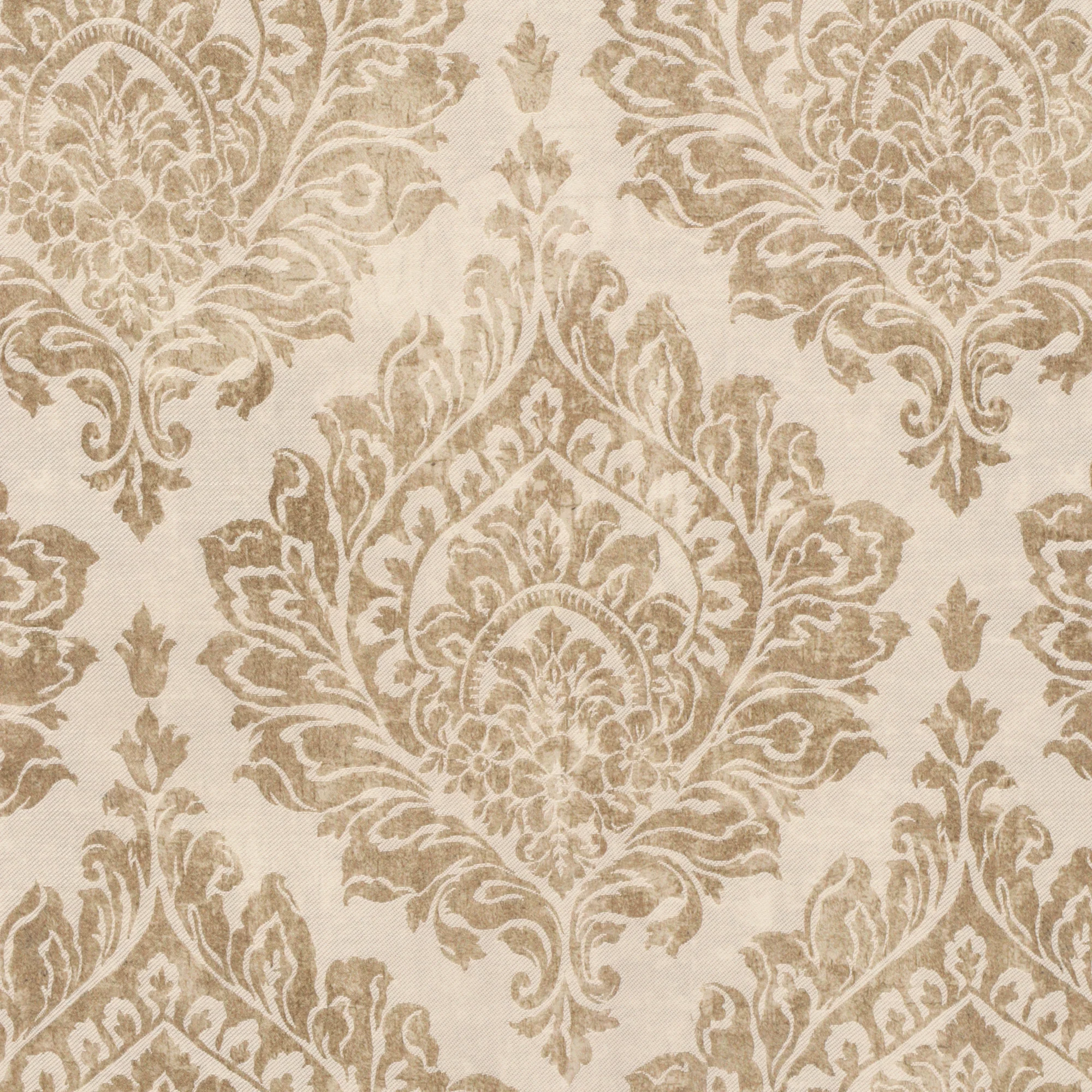 Serene Damask Gold Fabric - Image 2