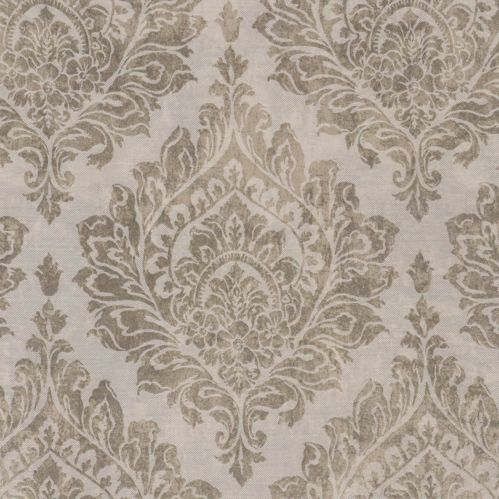 Serene Damask Oystershell Fabric - Image 2