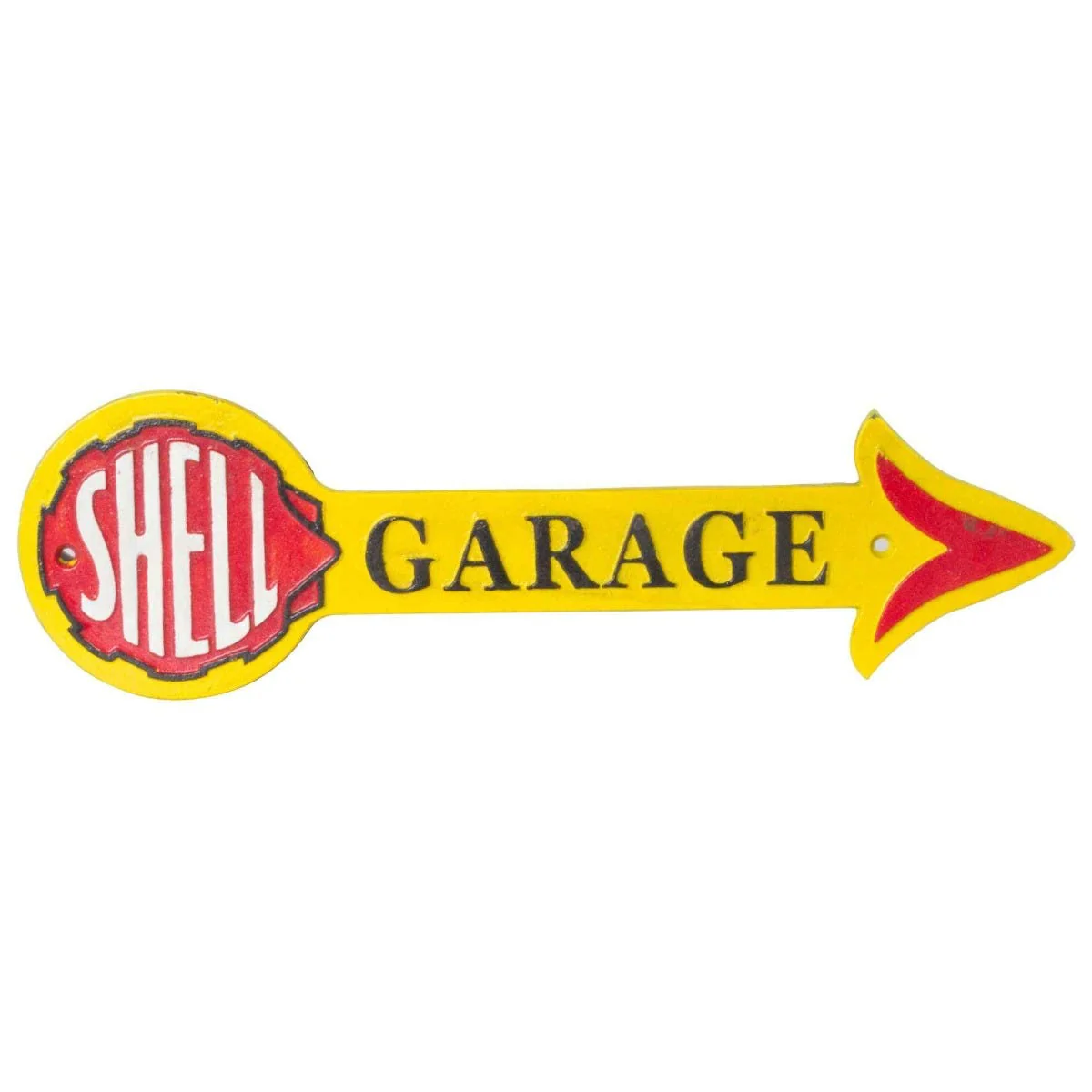 Shell Garage Arrow Cast Iron Wall Sign - Image 3