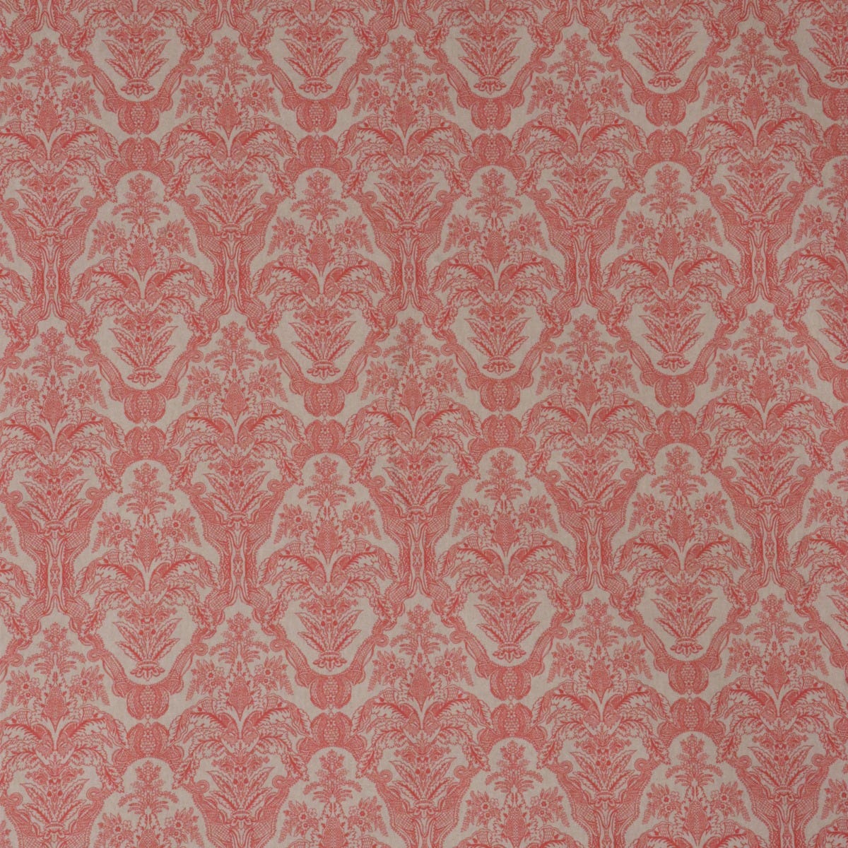 Siena Coral / Linen Fabric - Image 6