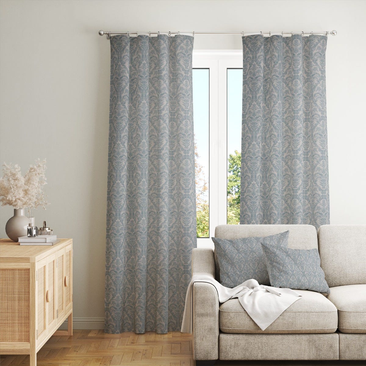Siena Teal / White Fabric - Image 7
