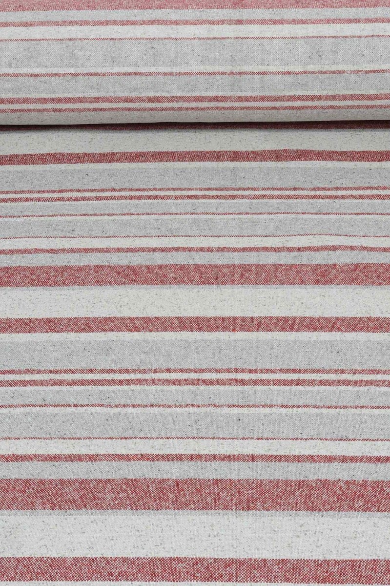 Clearance St Anton Stripe Strawberry Fabric - Image 2