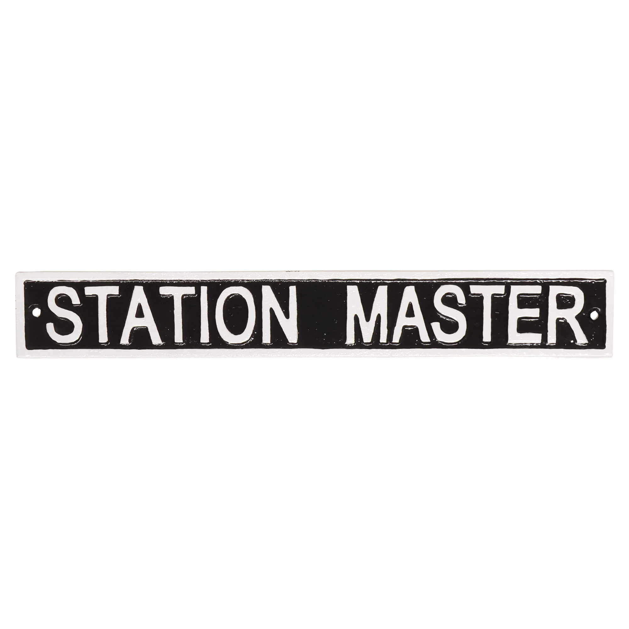 Station Master Decorative Cast Iron Wall Sign