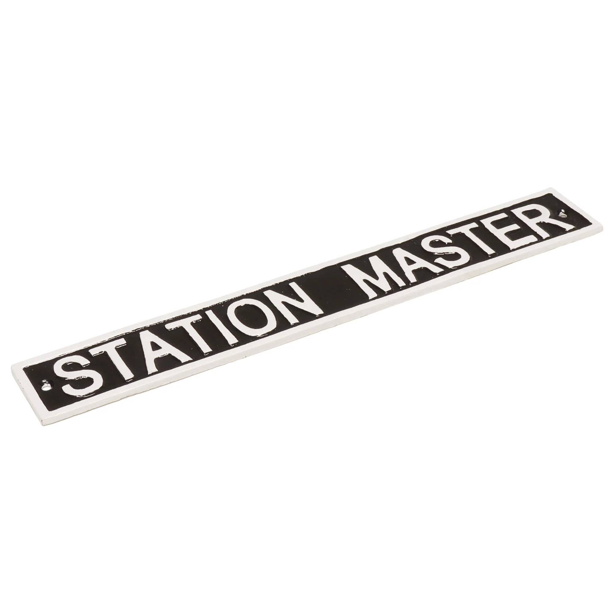 Station Master Decorative Cast Iron Wall Sign - Image 2