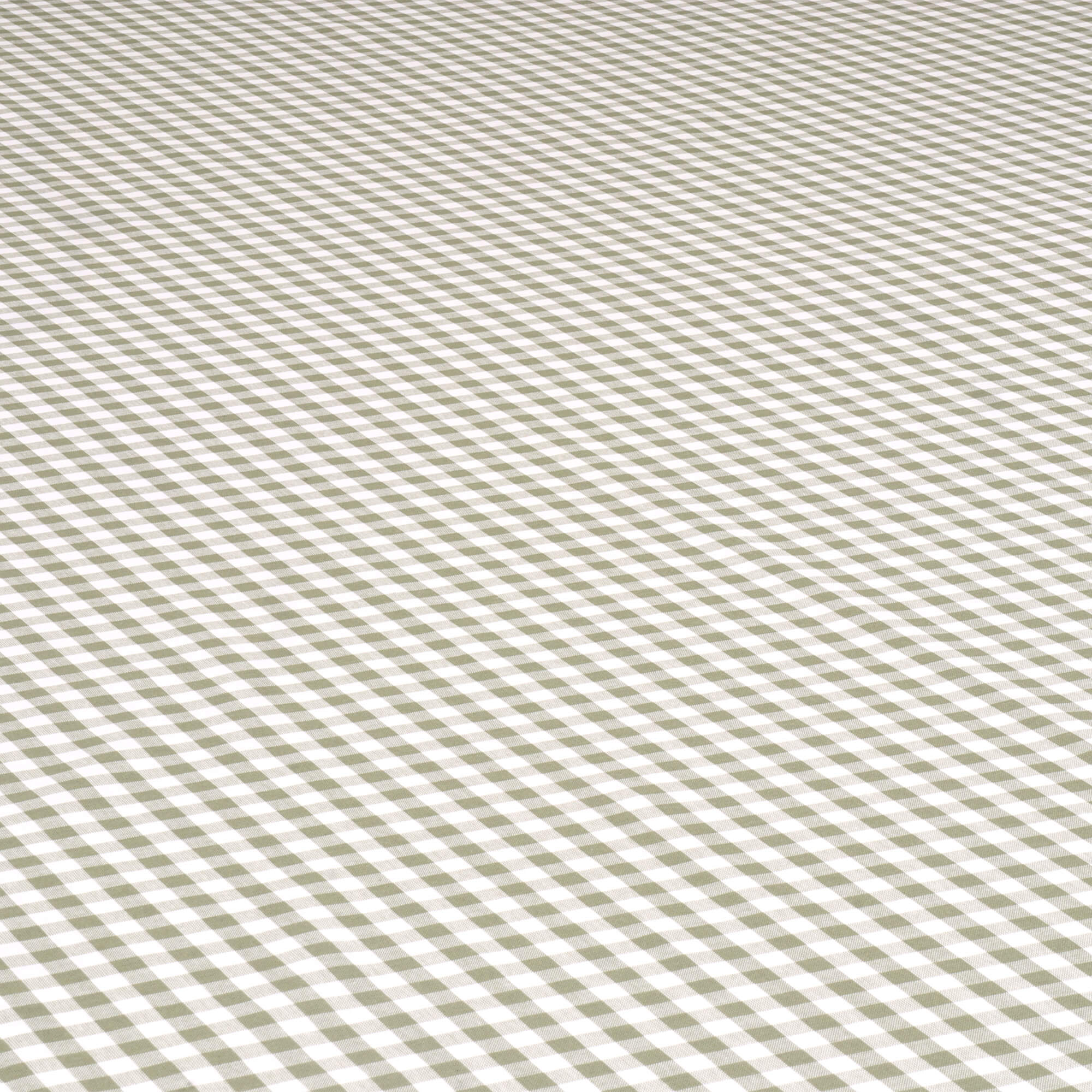 Studio Gingham Khaki Green Fabric - Image 4