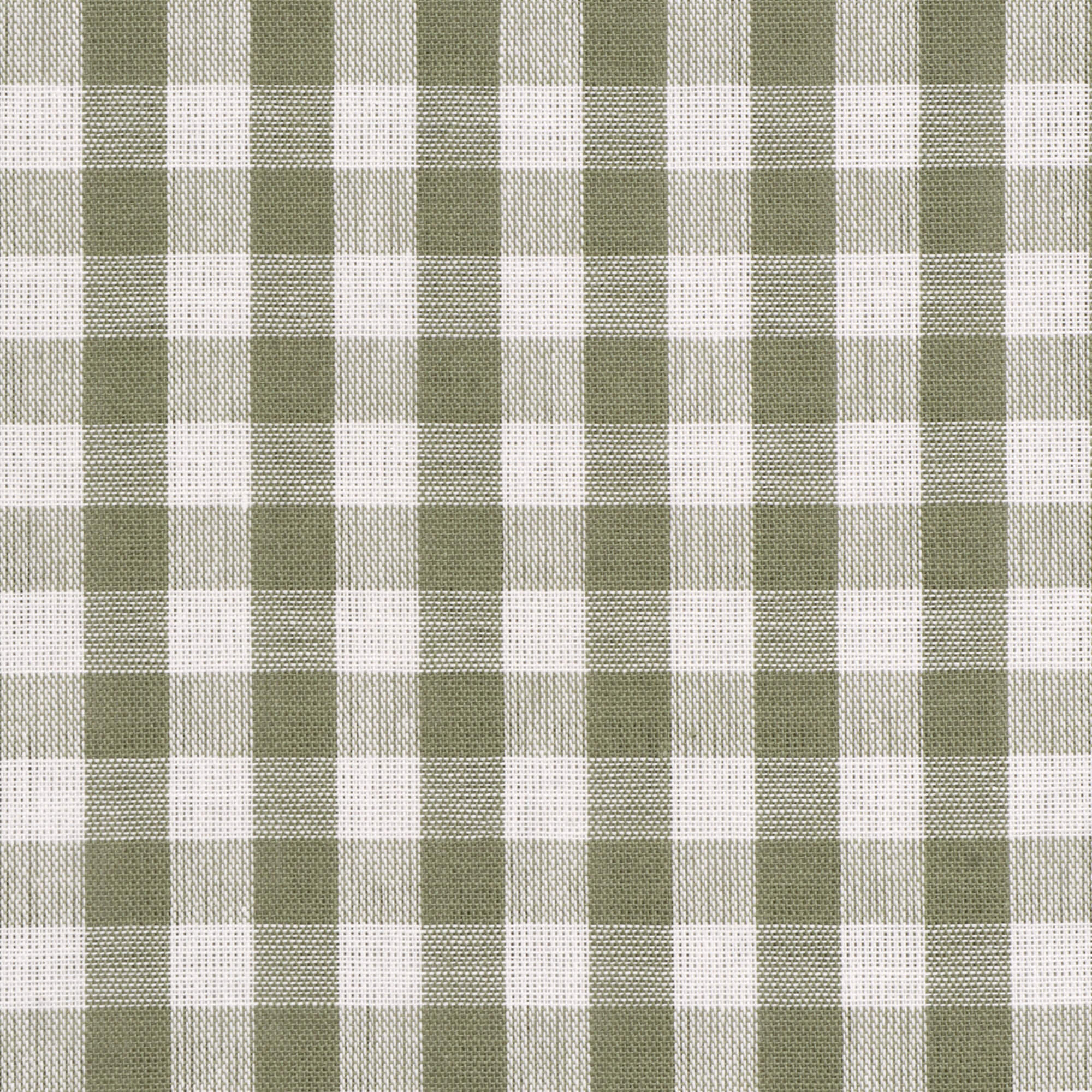 Studio Gingham Khaki Green Fabric - Image 8