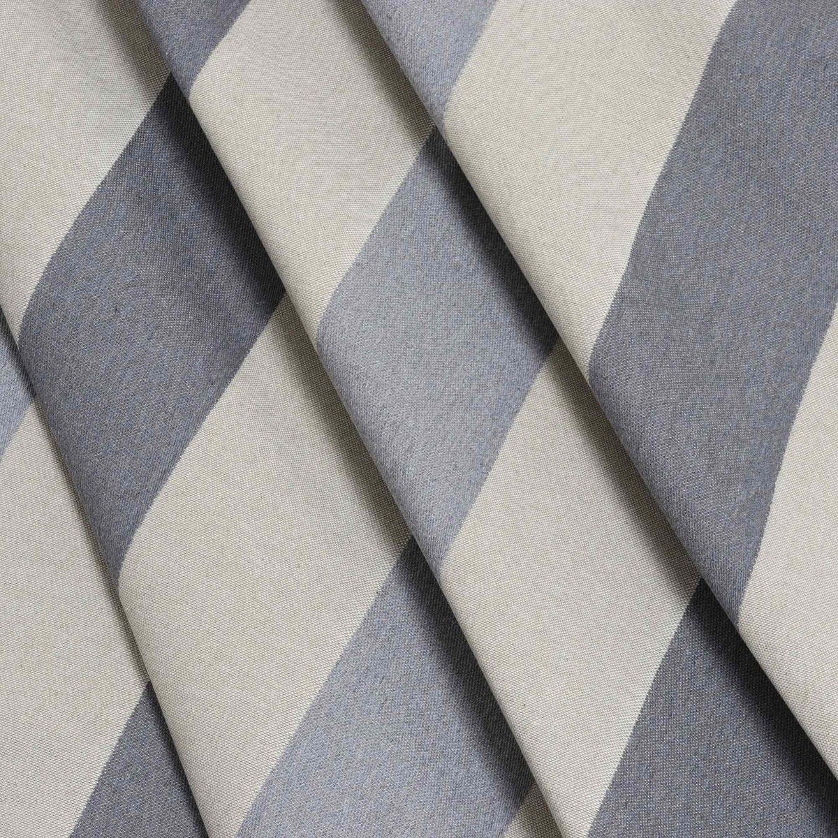 Sussex Stripe Grey Double Width Fabric - Image 5