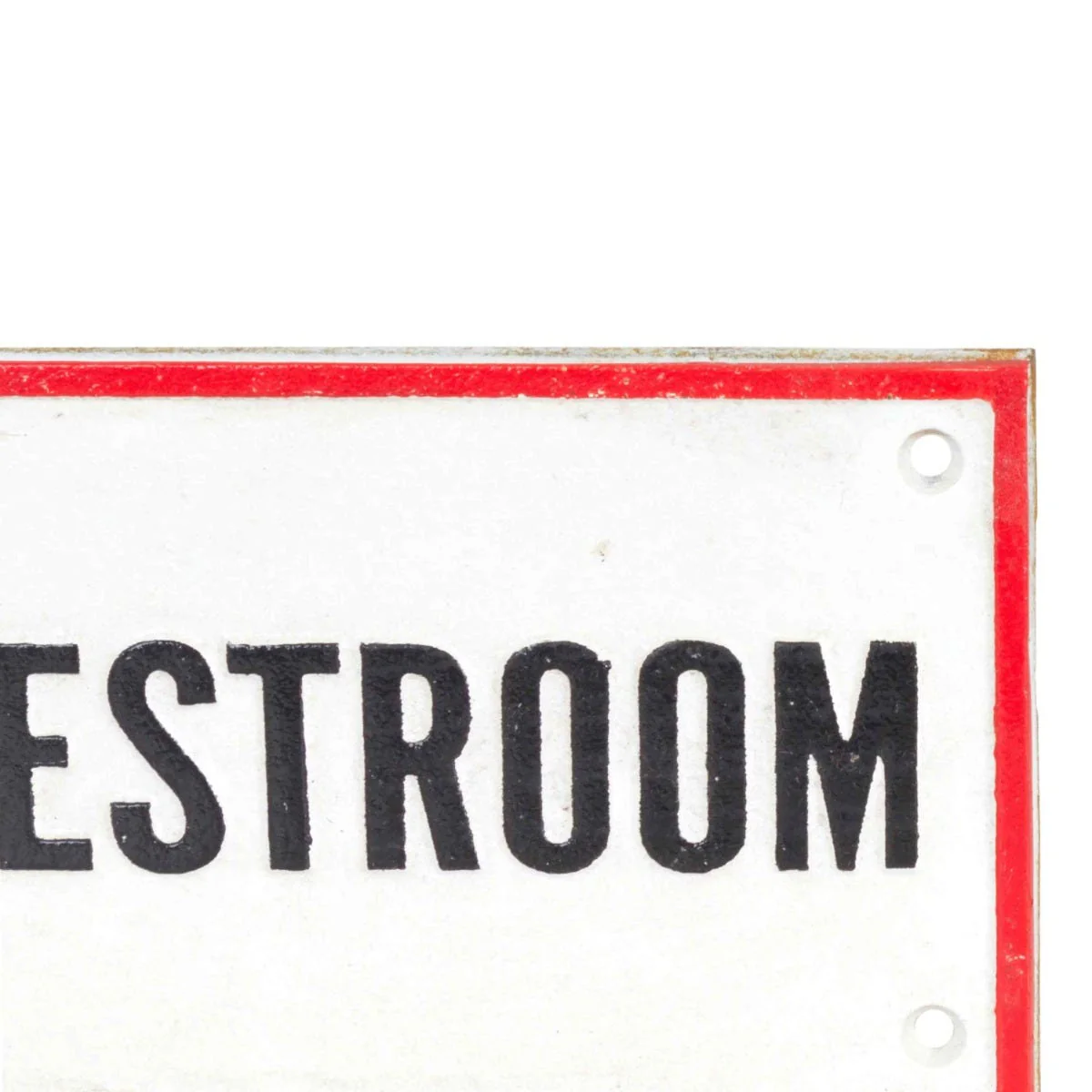 Texaco Restroom Cast Iron Wall Sign - Image 4
