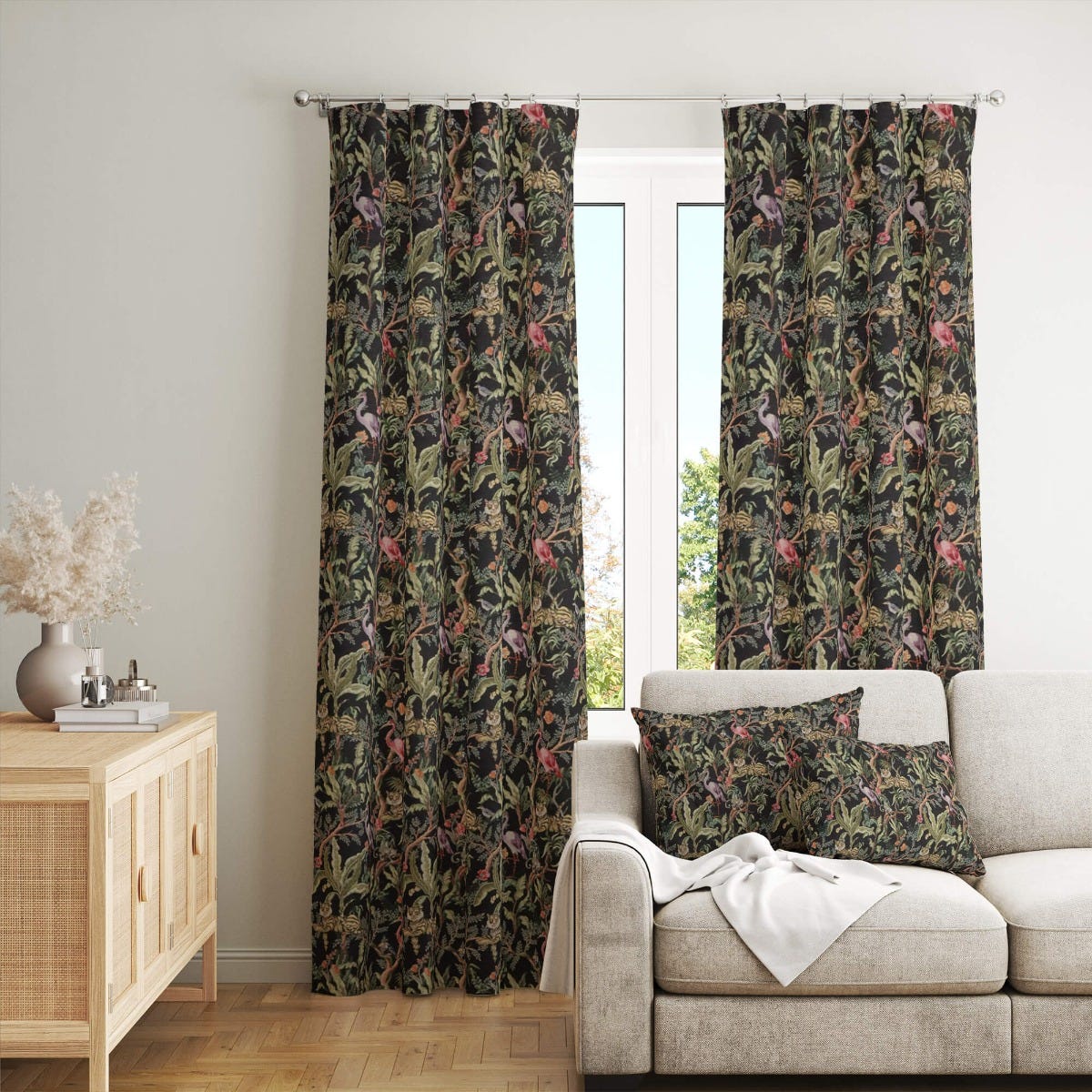 The Congo Black / Multi Tapestry Fabric - Image 3
