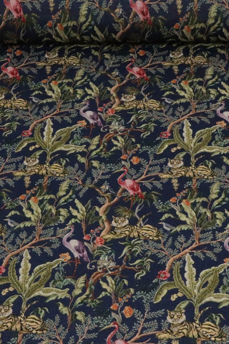 The Congo Blue / Multi Tapestry Fabric - Image 2