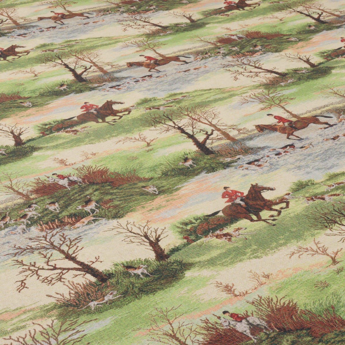 The Hunt Scene 140cm Fabric - Image 4