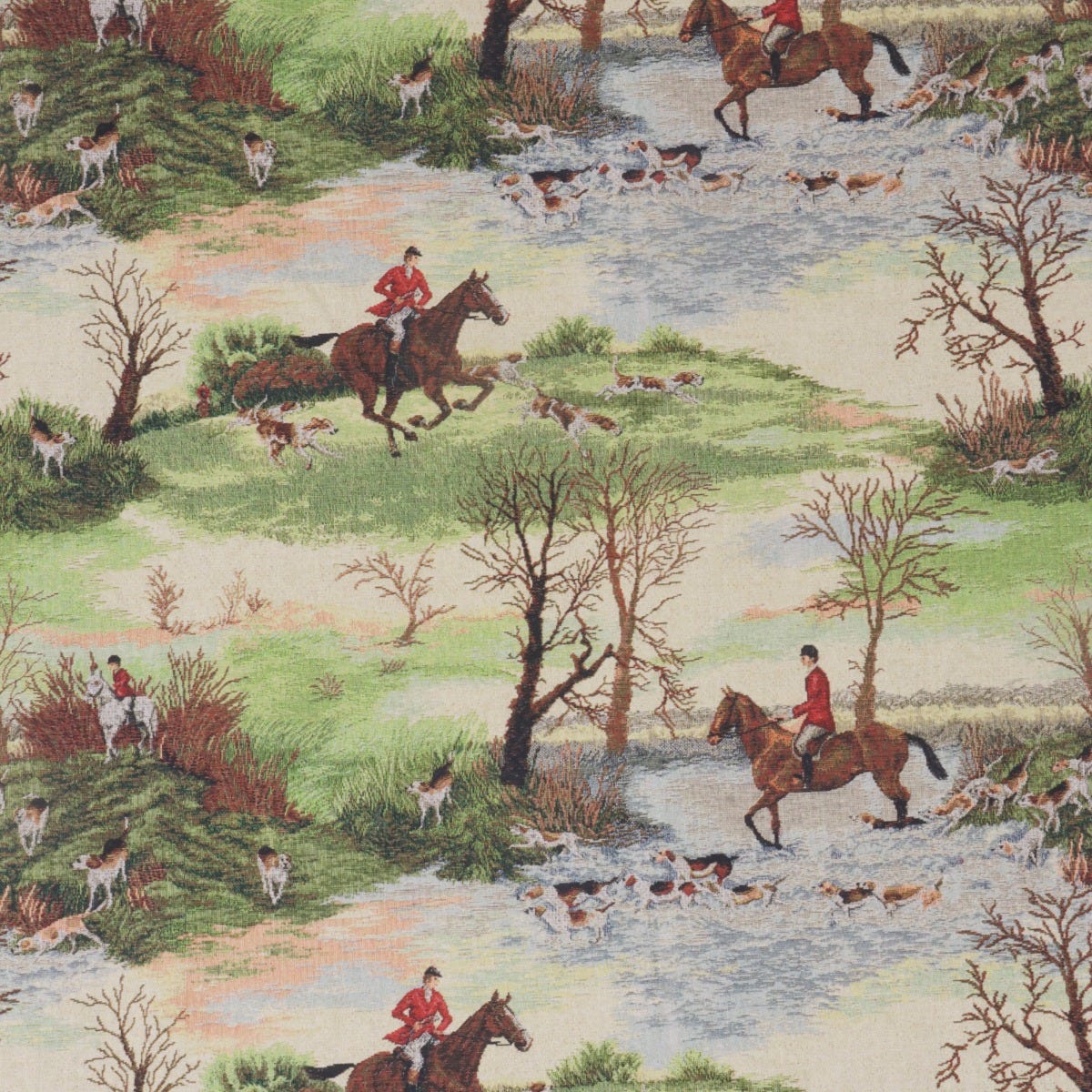 The Hunt Scene 140cm Fabric - Image 7