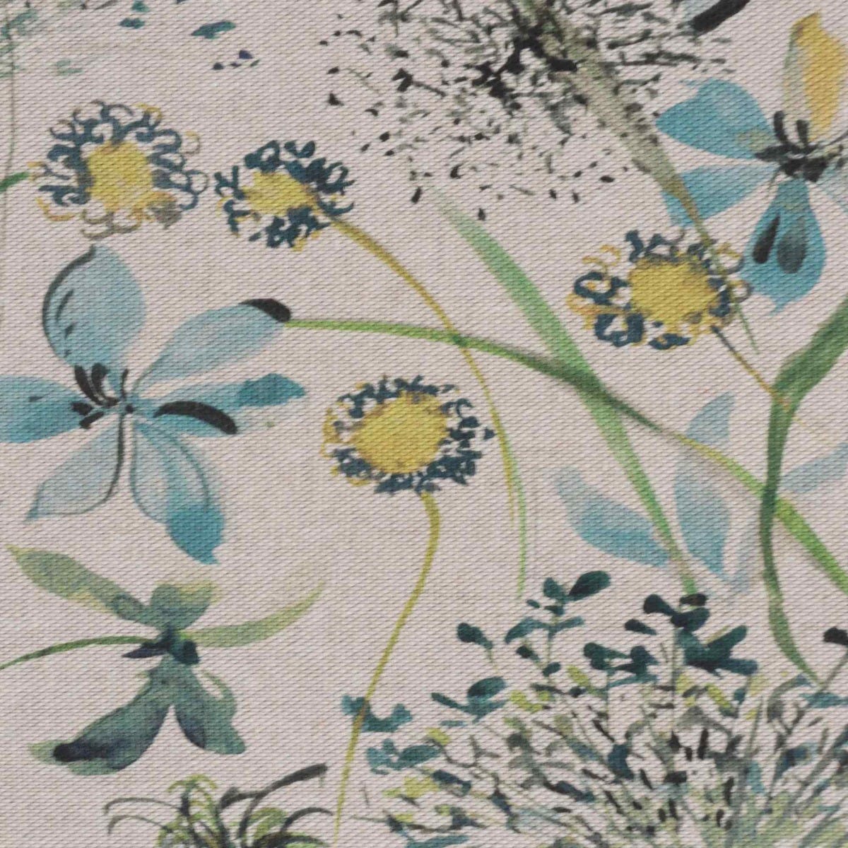 The Meadow in Teal Double Width Fabric - Image 5