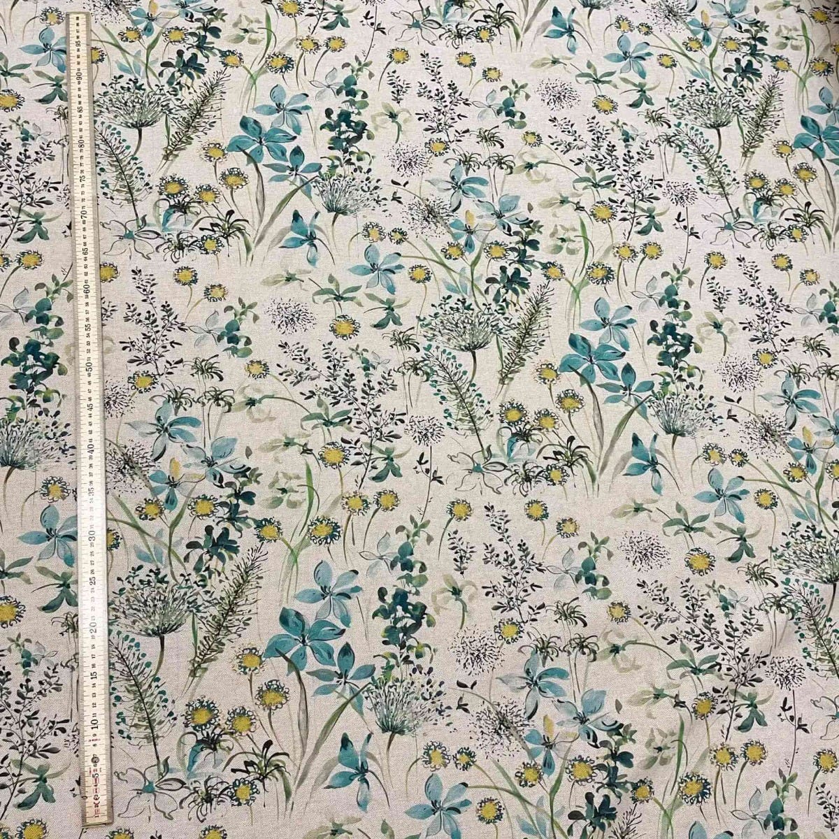 The Meadow in Teal Fabric - Image 4