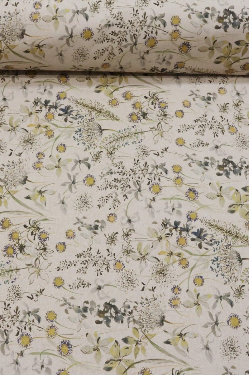 The Meadow in Yellow Fabric - Image 2