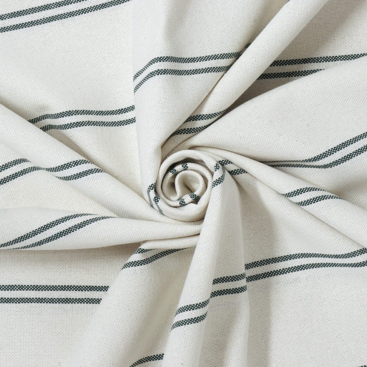 Toulouse Stripe Green Double Width Fabric - Image 3