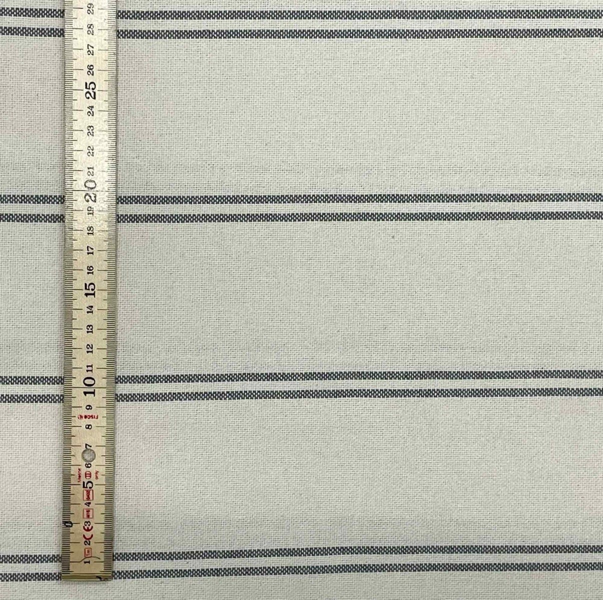 Toulouse Stripe Grey Double Width Fabric - Image 4