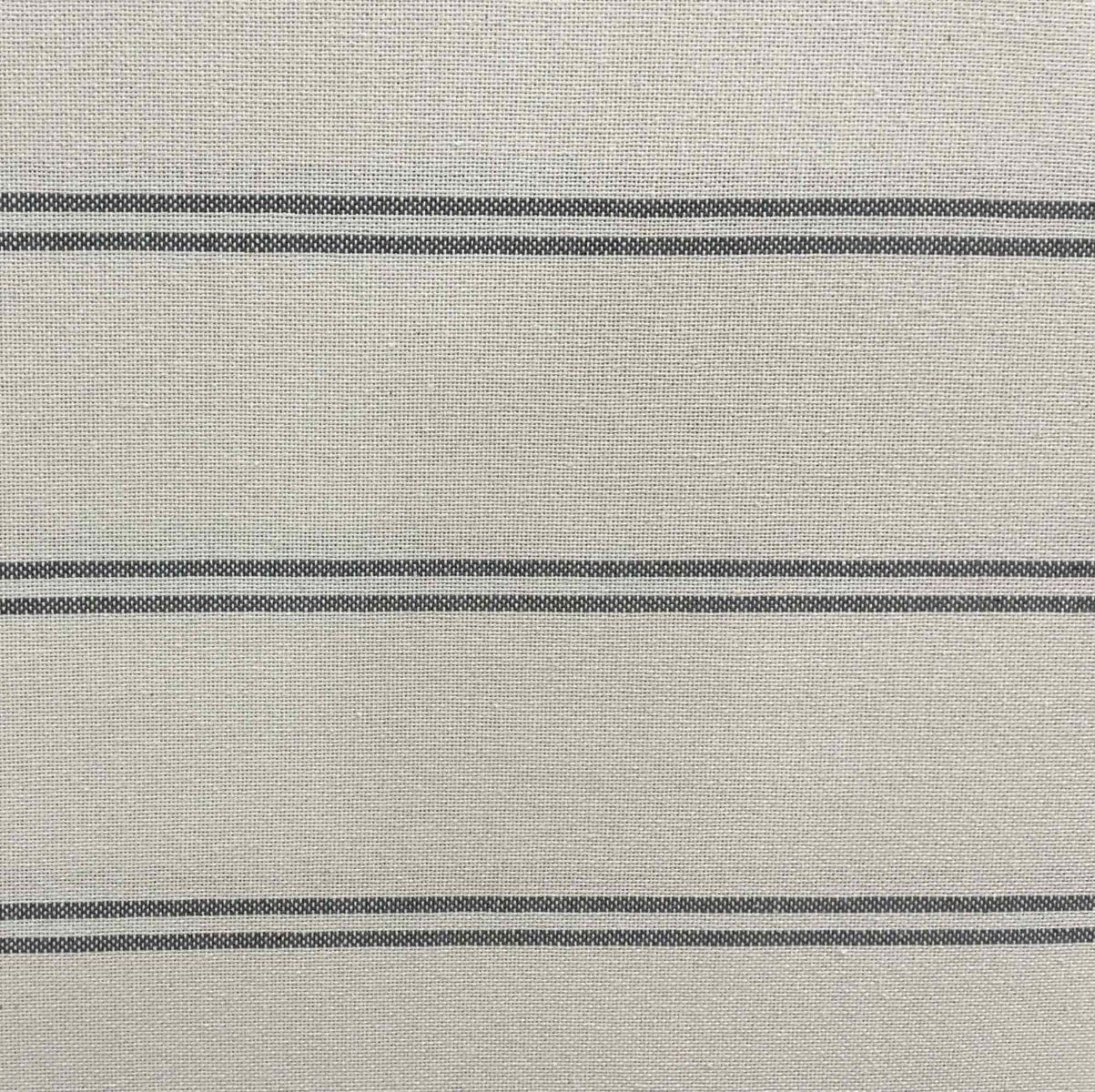 Toulouse Stripe Grey Double Width Fabric - Image 5