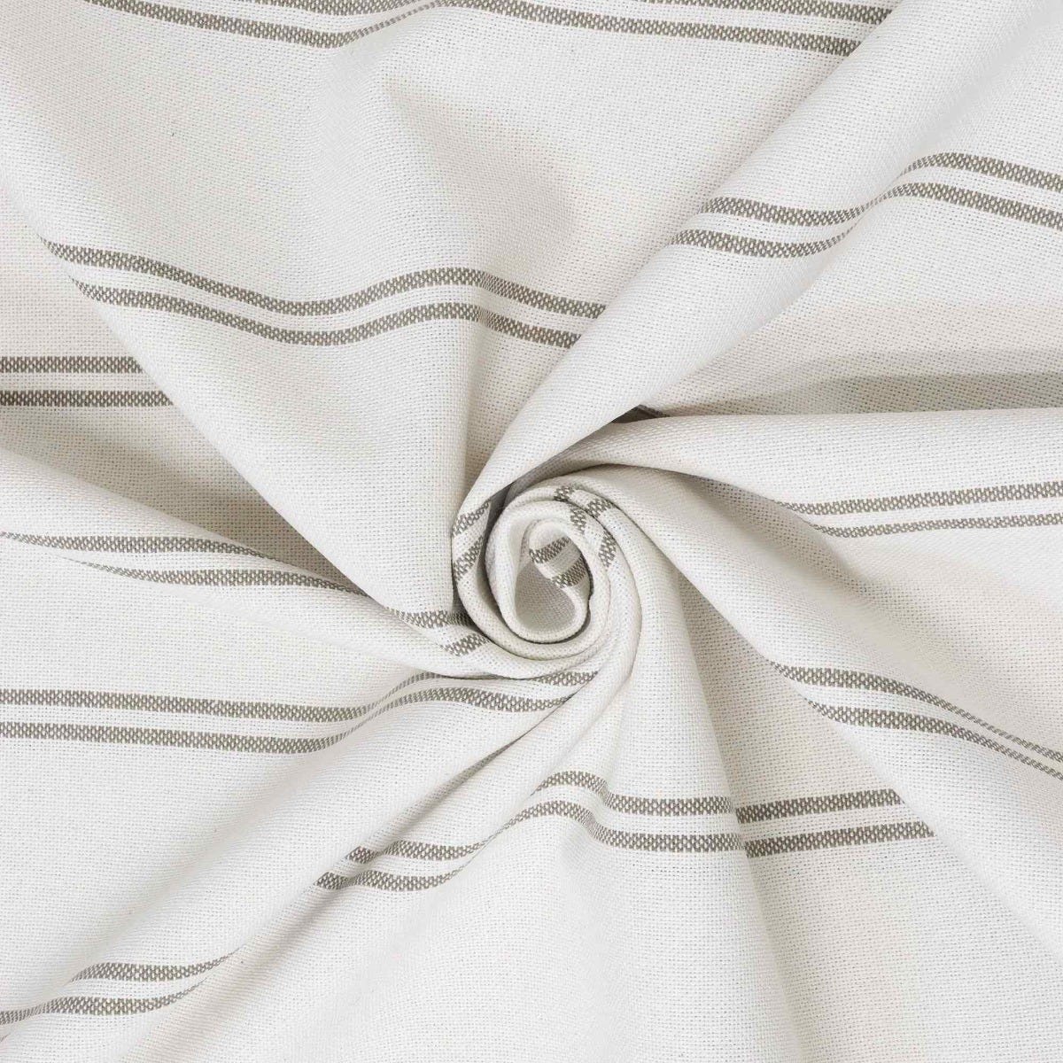 Toulouse Stripe Taupe Double Width Fabric - Image 7