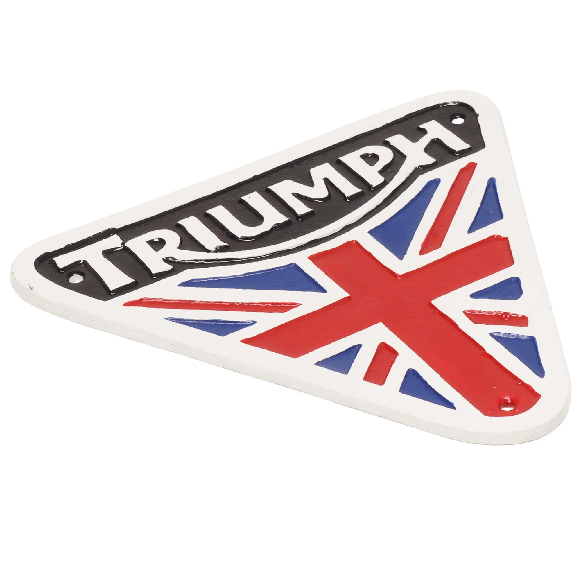 Triumph Motorcycles Union Jack Cast Iron Wall Sign - Image 2