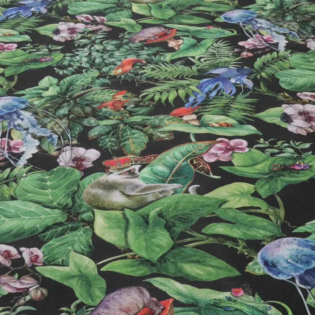 Tropical Monkey Outdoor Fabric - Image 4