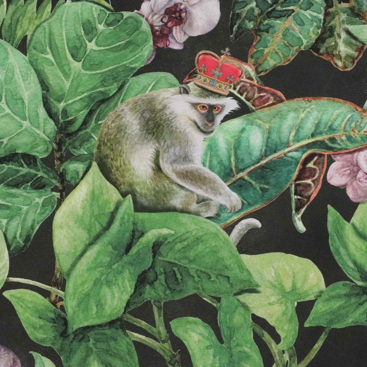 Tropical Monkey Outdoor Fabric - Image 7