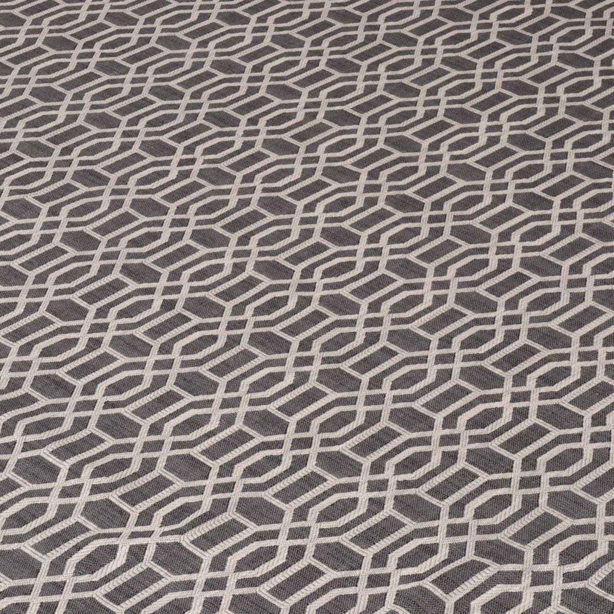 Utopia Trellis Umber Upholstery Fabric - Image 5