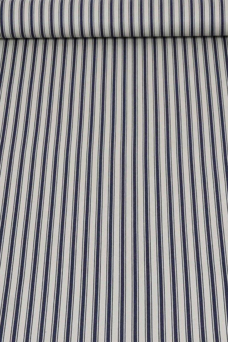 Vintage Deck Stripe Navy 100% Cotton Fabric - Image 8