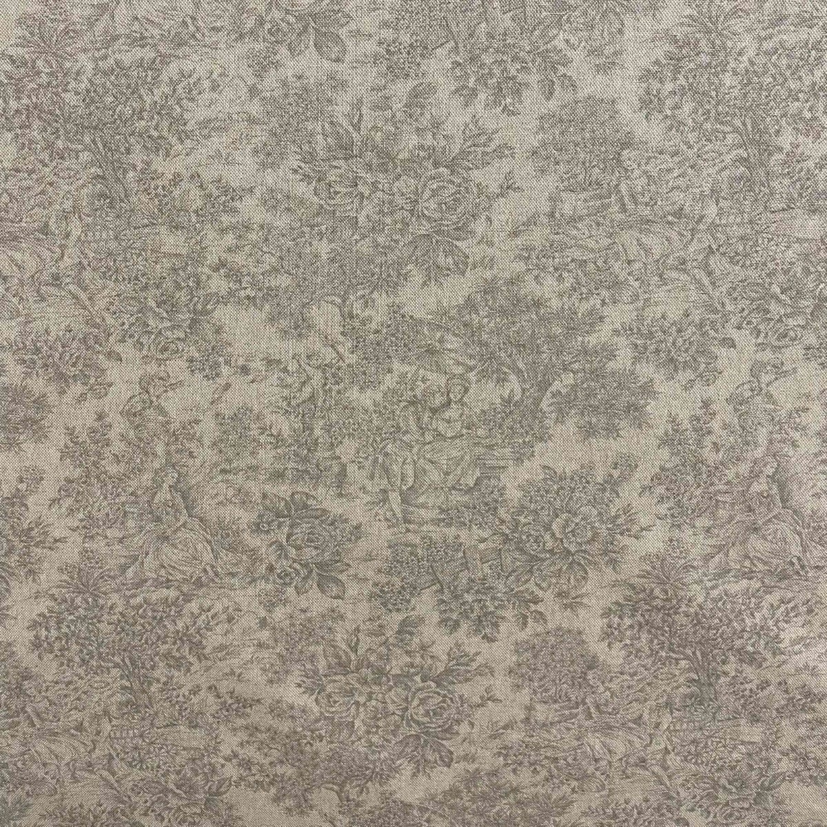 Vintage Toile Grey Double Width Fabric - Image 2