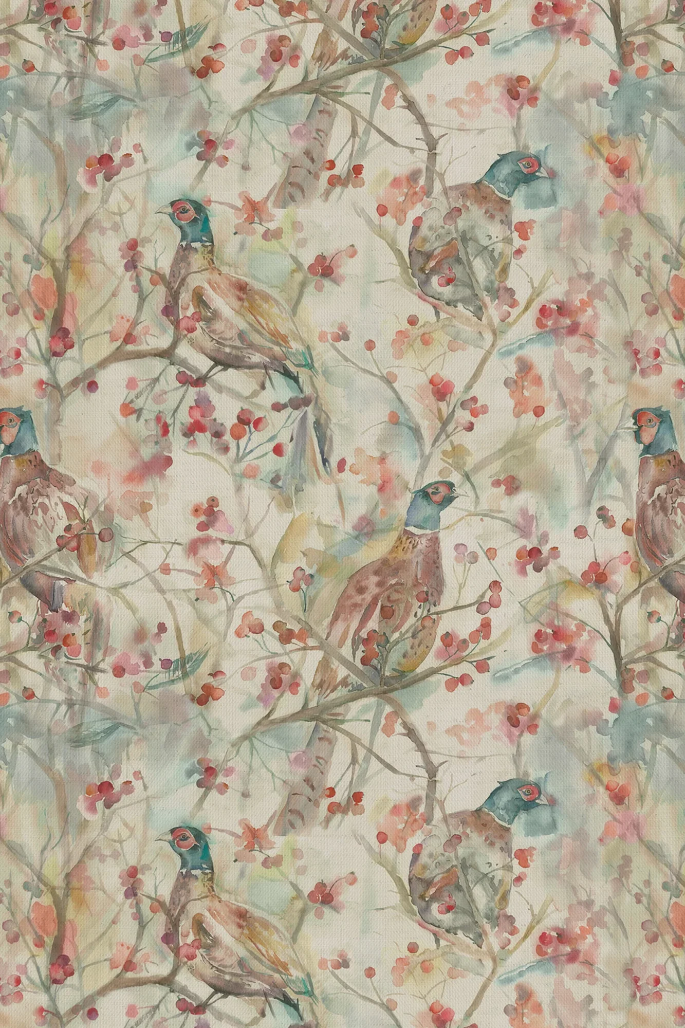 Voyage Blackberry Row Linen Fabric