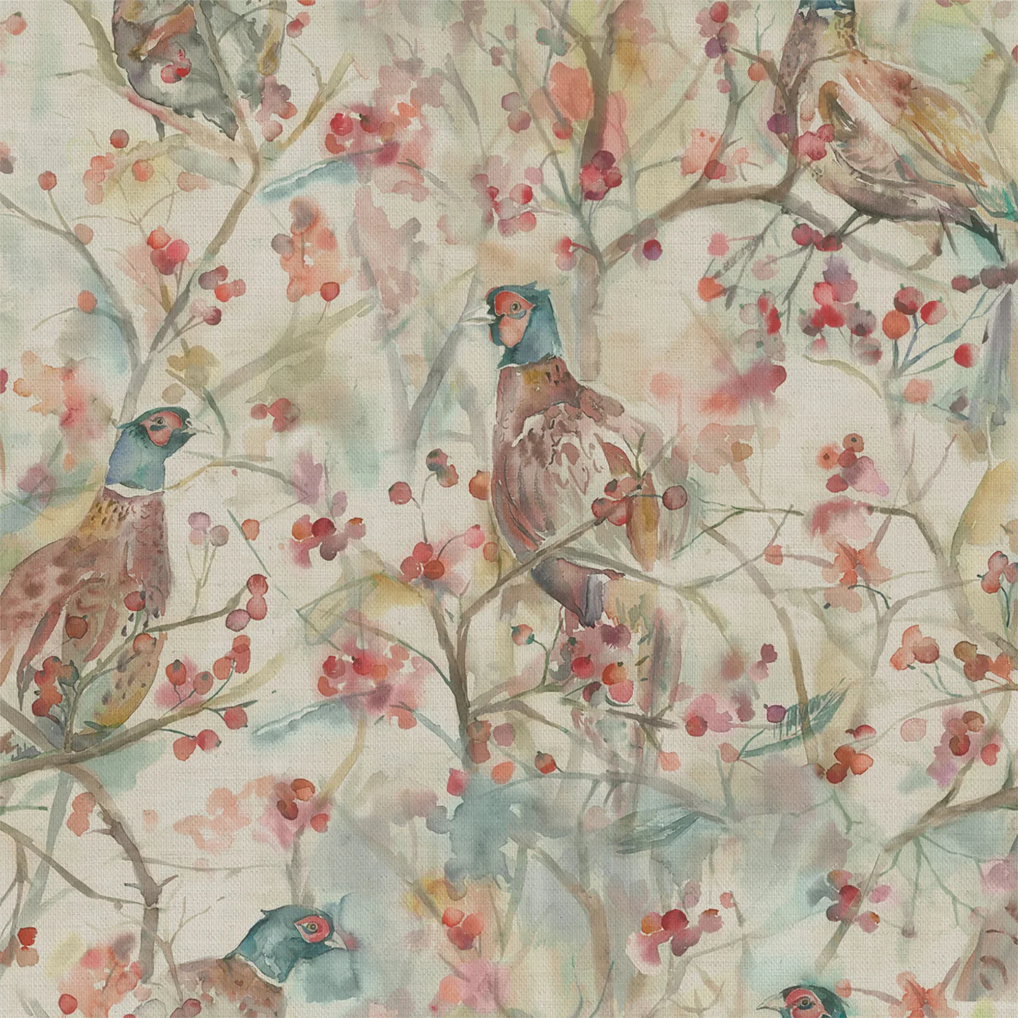 Voyage Blackberry Row Linen Fabric - Image 2