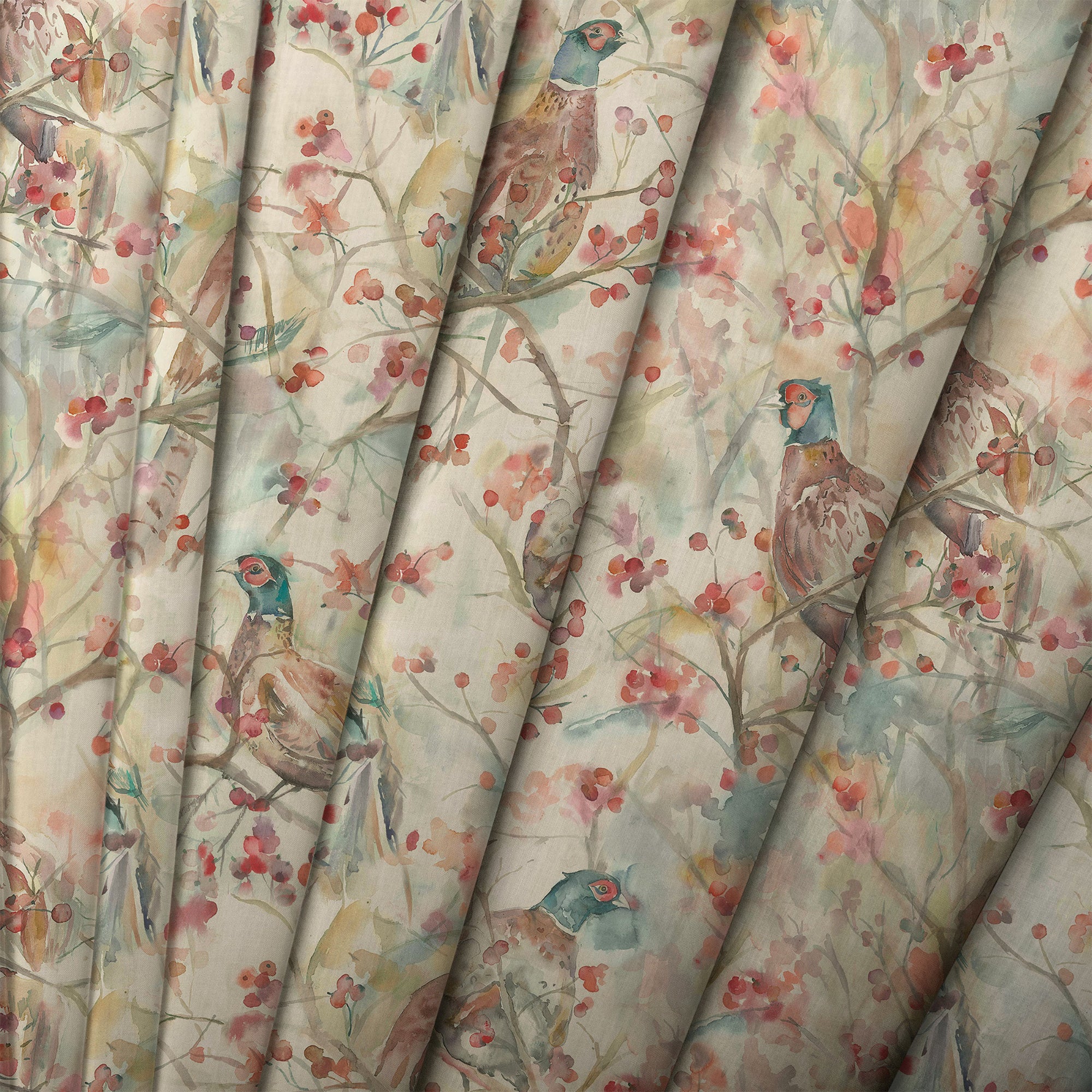 Voyage Blackberry Row Linen Fabric - Image 3