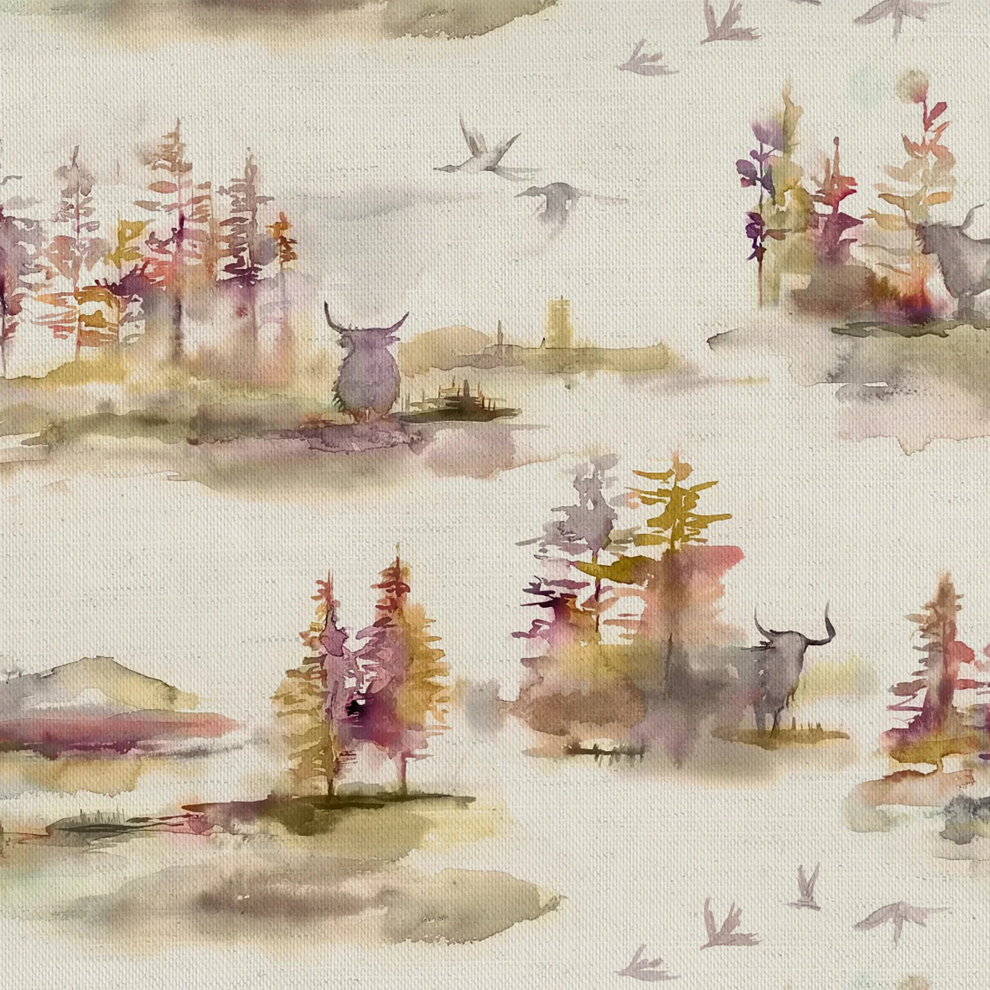 Voyage Caledonian Forest Plum Fabric - Image 2