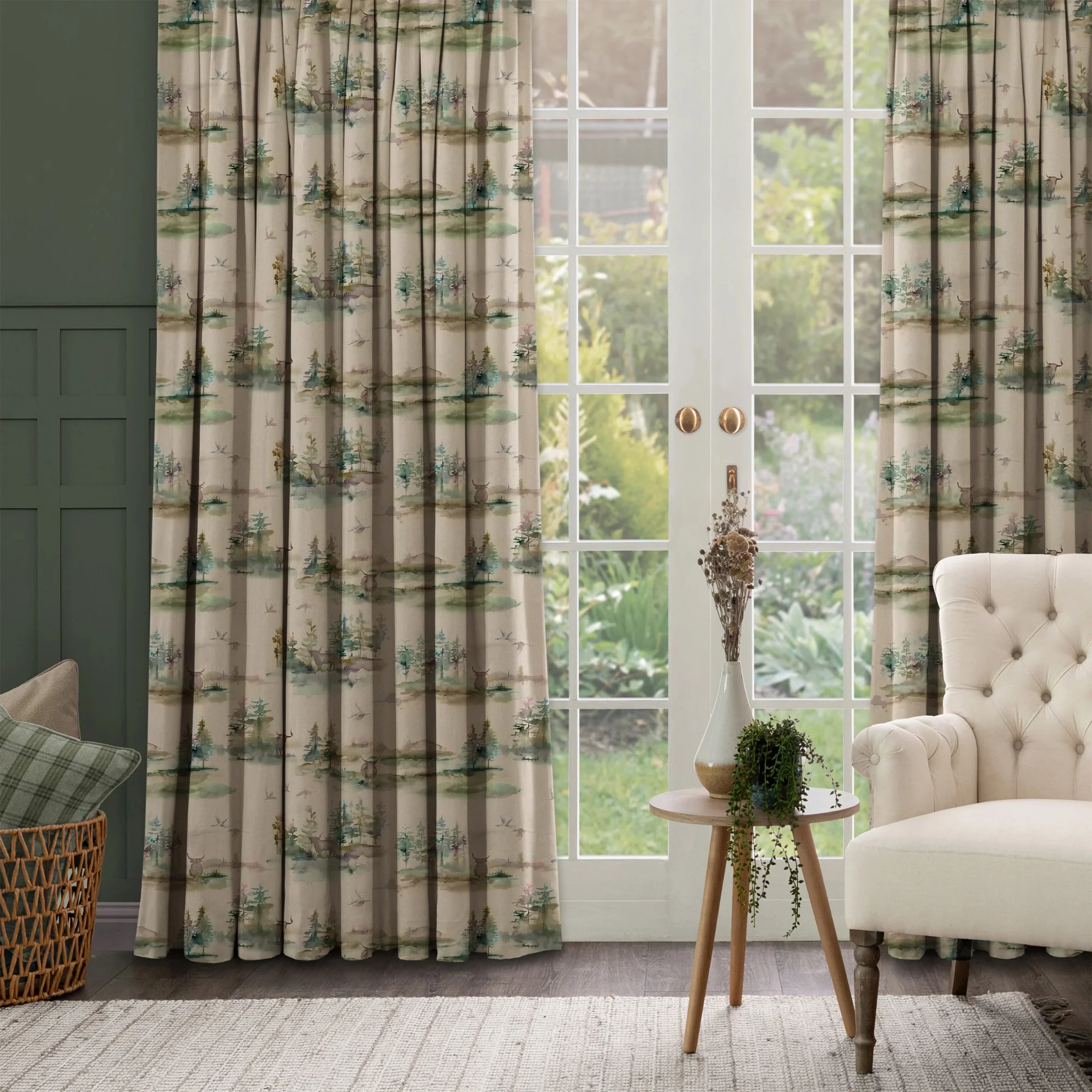 Voyage Caledonian Forest Topaz Fabric - Image 4