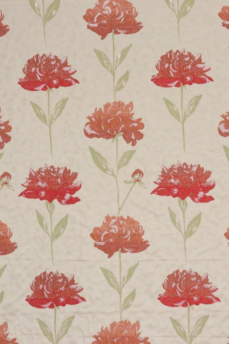 Clearance Voyage Decoration Peploe Terracotta Fabric