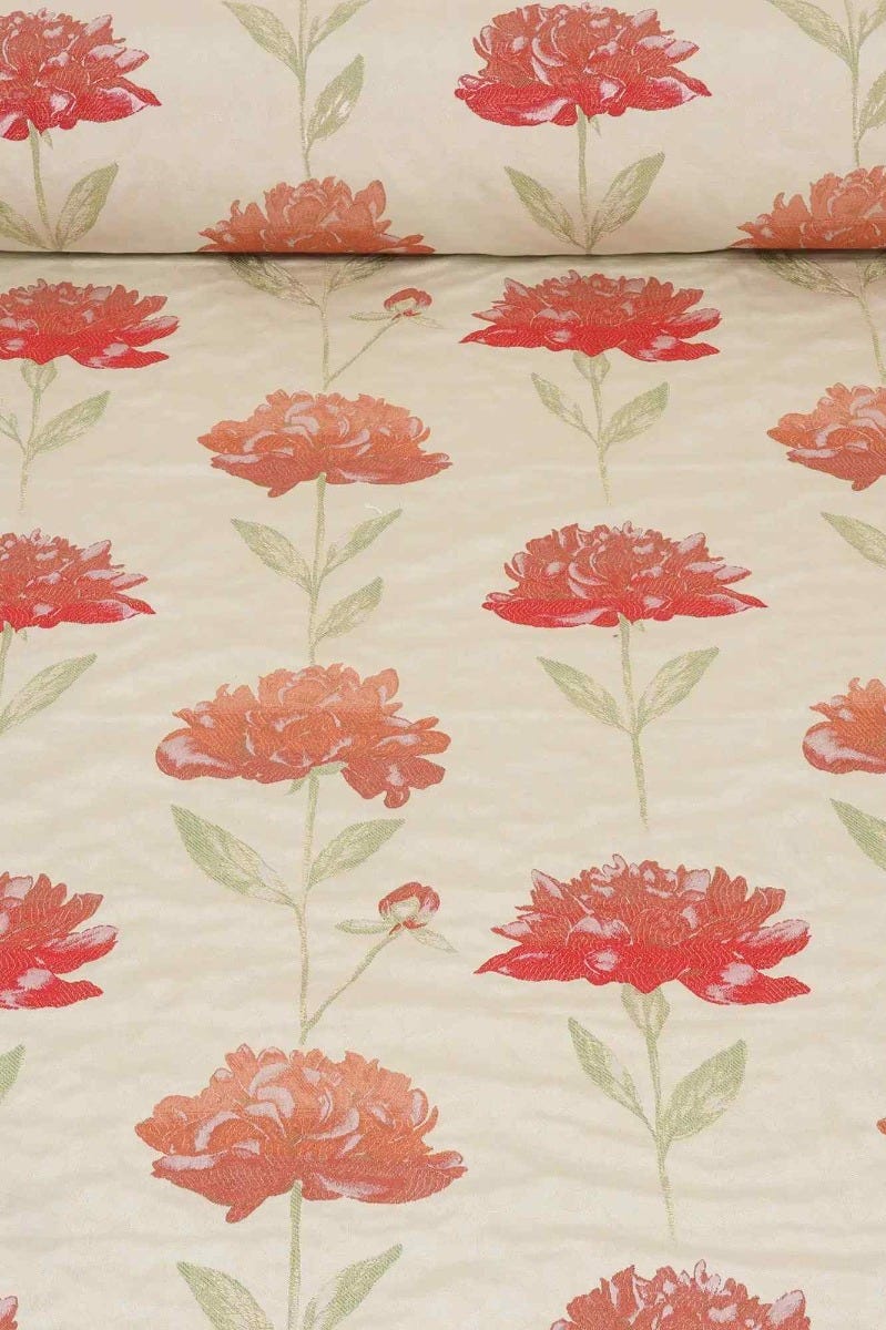 Clearance Voyage Decoration Peploe Terracotta Fabric - Image 2