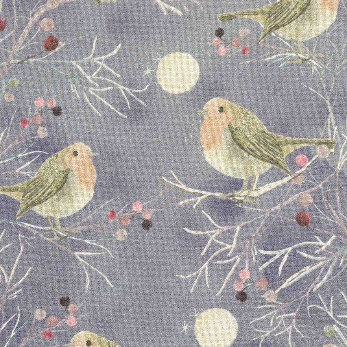 Voyage Maison Festive Robin Dusk Fabric - Image 6