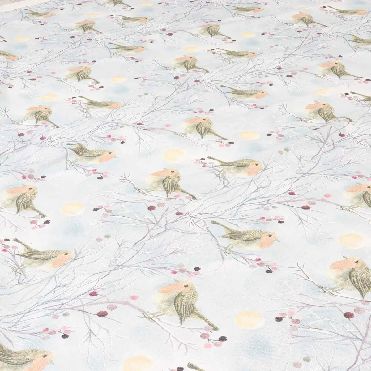 Voyage Maison Festive Robin Frost Fabric - Image 4