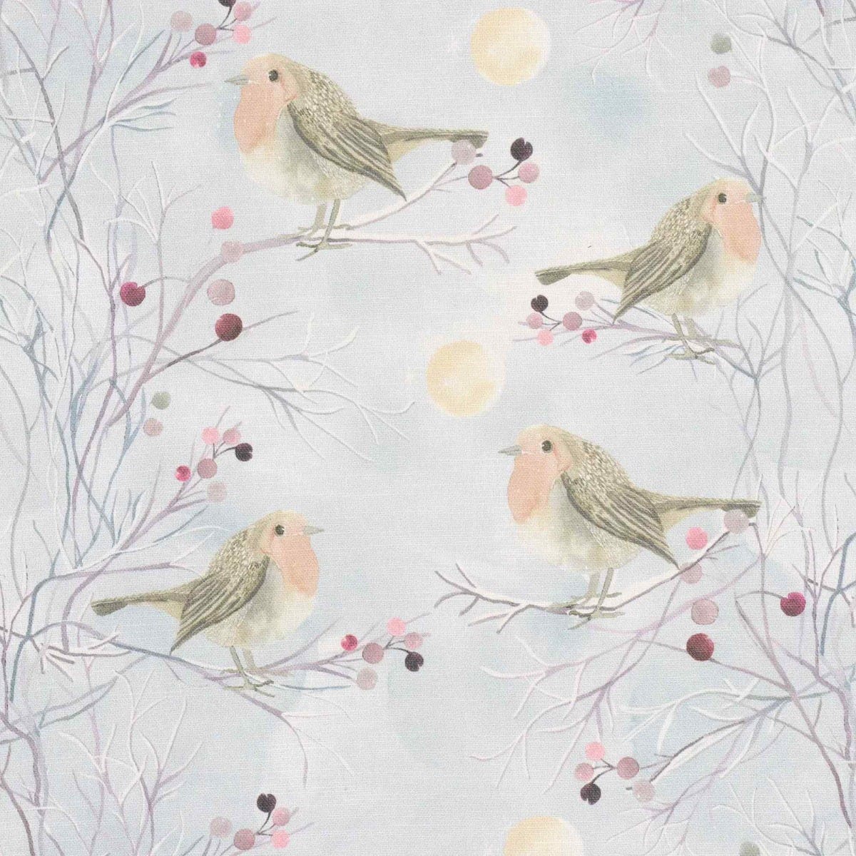 Voyage Maison Festive Robin Frost Fabric - Image 6