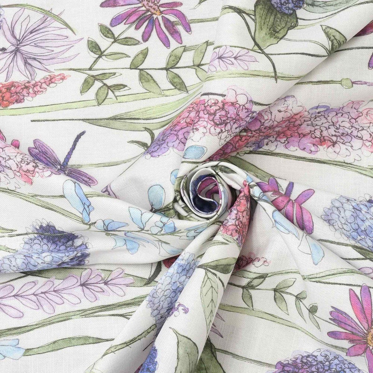 Voyage Maison Florabunda Bluebell Ecru Fabric - Image 3