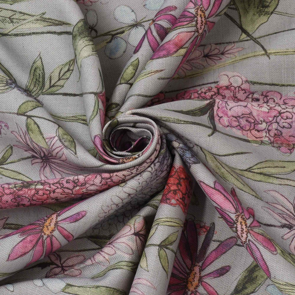 Voyage Maison Florabunda Bluebell Linen Fabric - Image 3