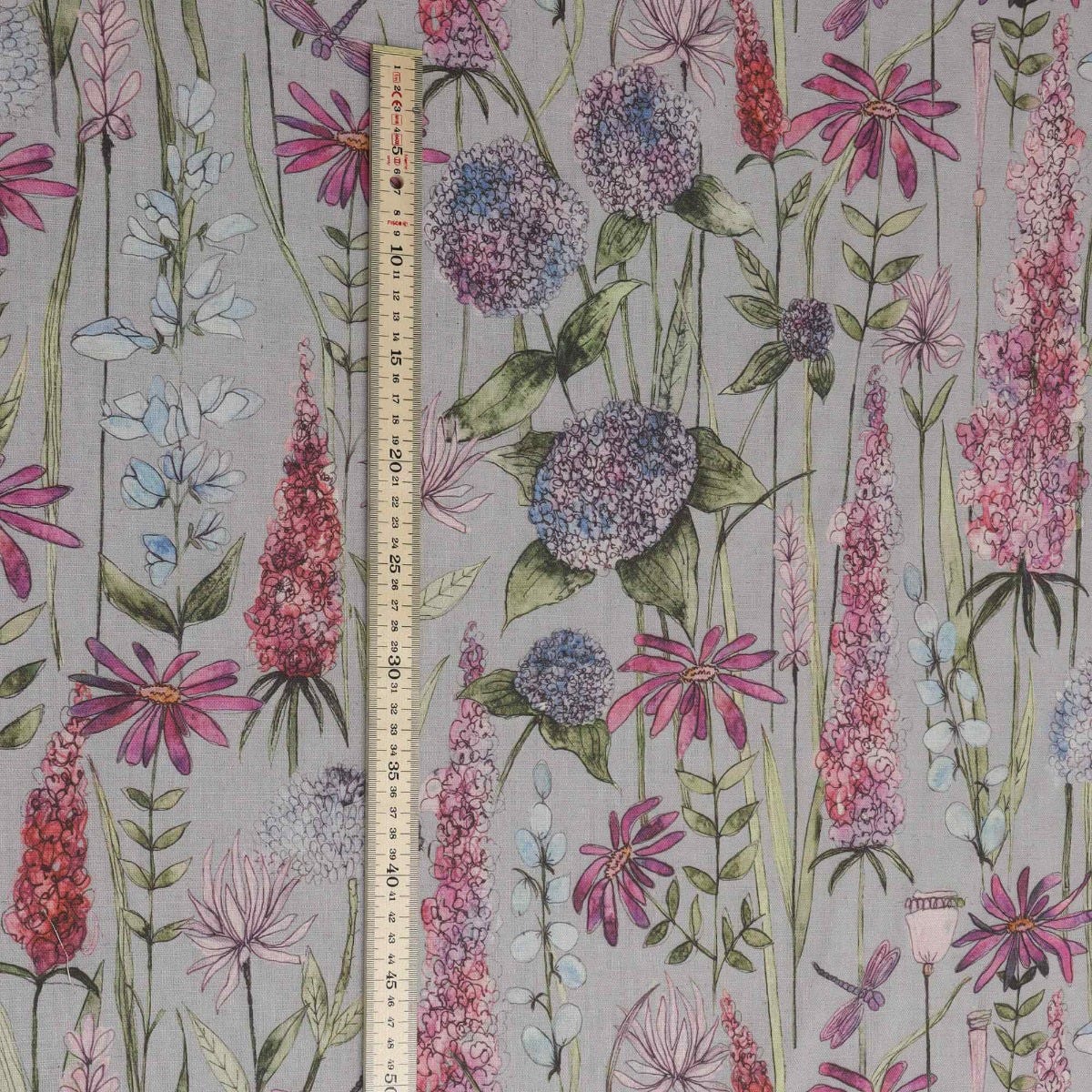 Voyage Maison Florabunda Bluebell Linen Fabric - Image 5
