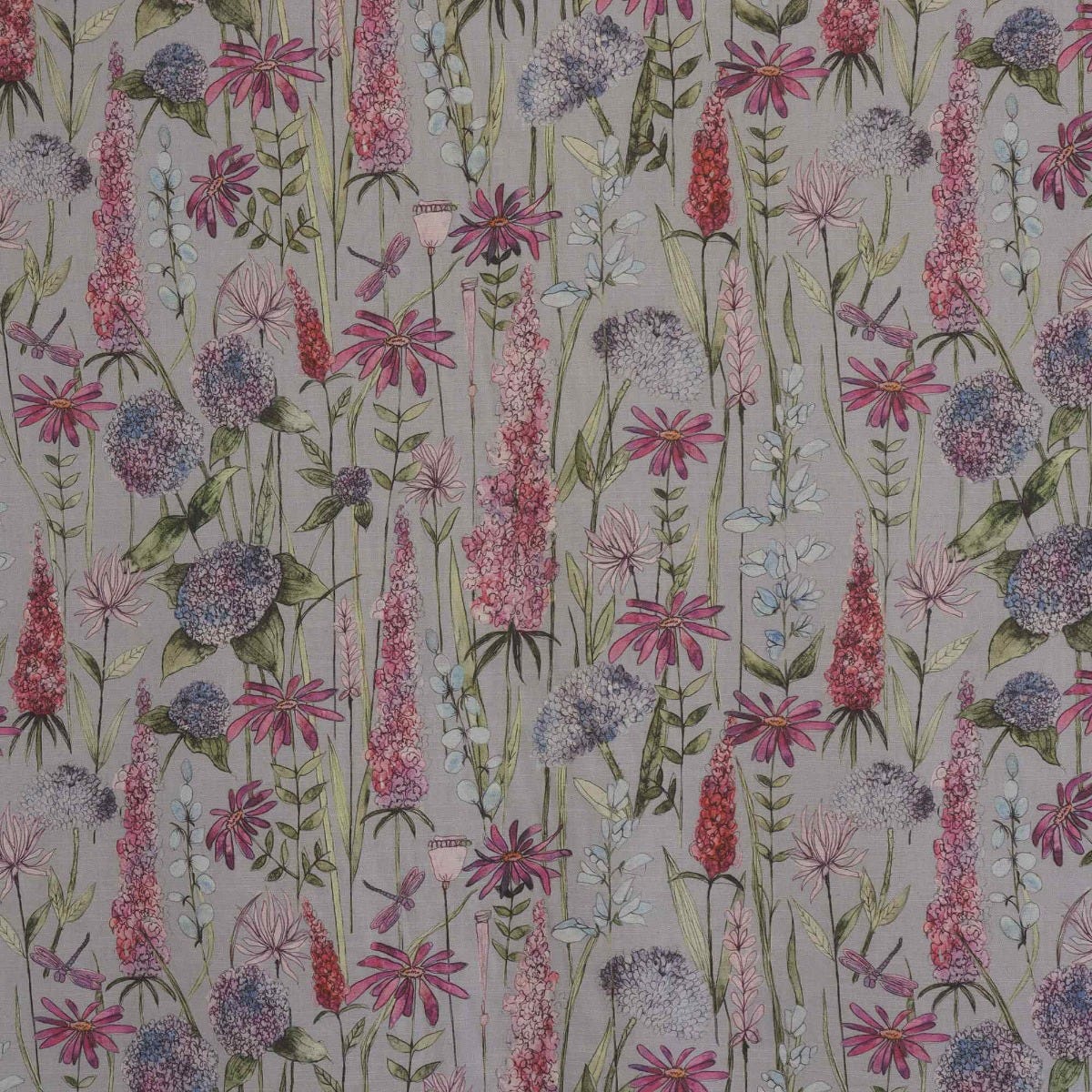 Voyage Maison Florabunda Bluebell Linen Fabric - Image 7