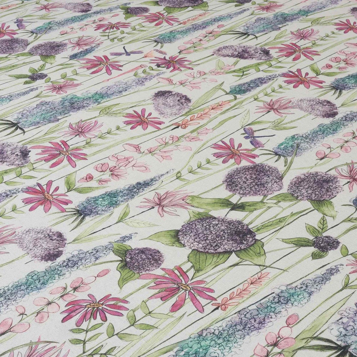 Voyage Maison Florabunda Purple Linen Fabric - Image 4