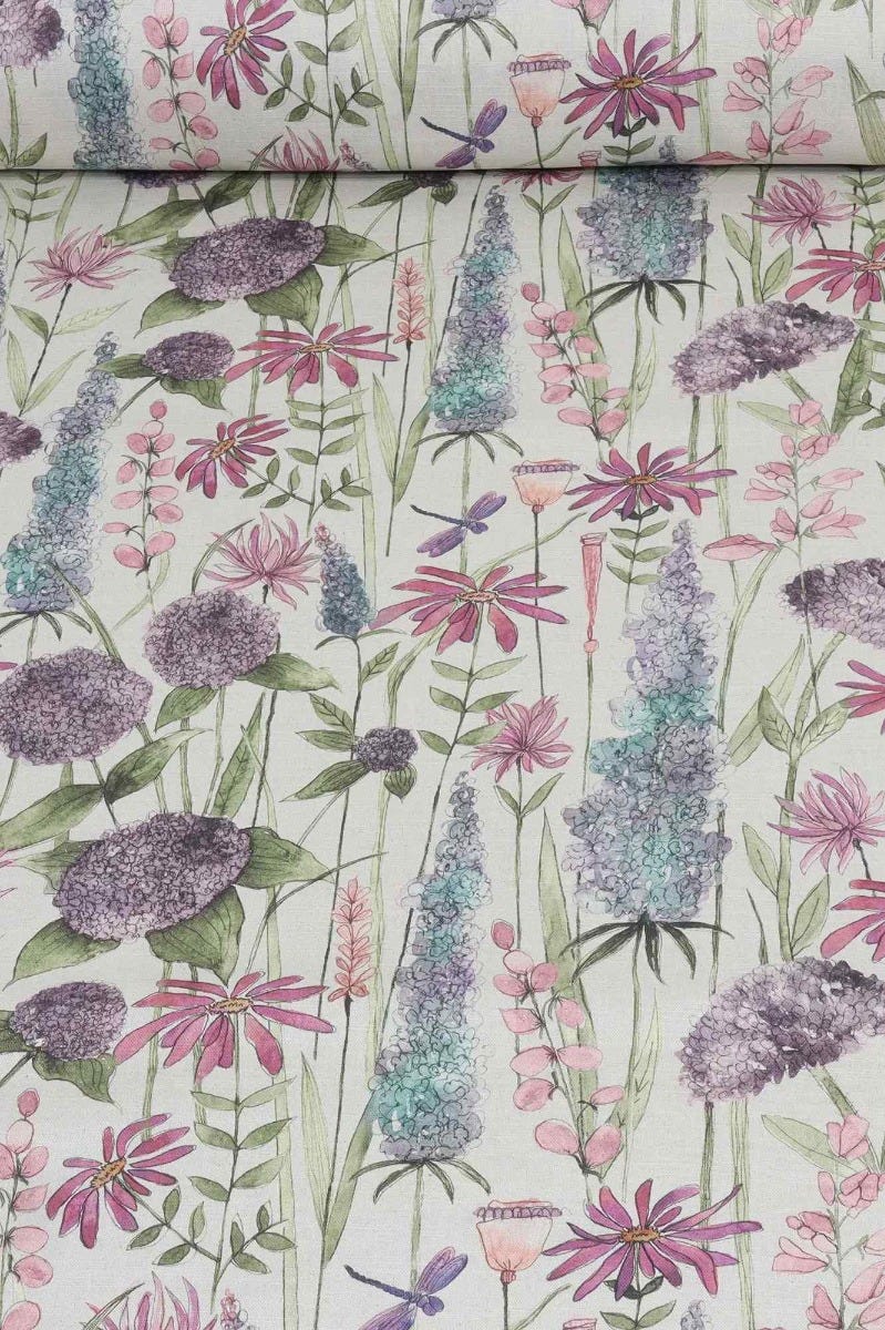Voyage Maison Florabunda Verde Cream Fabric - Image 2